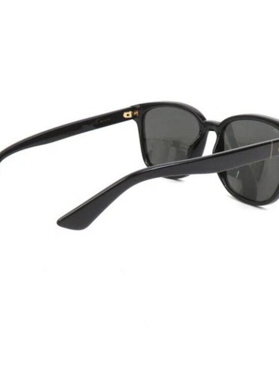Auth GUCCI Sunglasses Black Plastic/Goldtone - e61705a main image 11